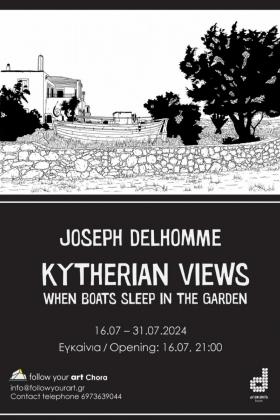 Kytherian Views – When boats sleep in the garden -- poster or photo of exhibited artwork