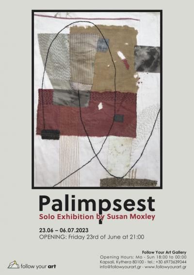 Palimpsest -- poster or photo of exhibited artwork